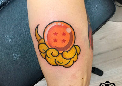 dragon ball cartoon tattoo