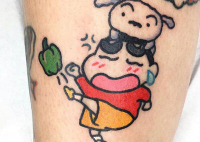 Cartoon tattoo Shin Chan