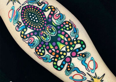 tatuajes a color pulpo