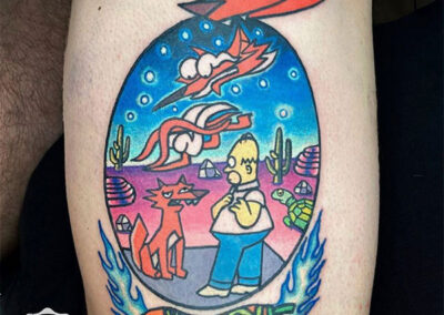 tatuajes a color simpsons