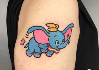 cartoon tattoo de dumbo