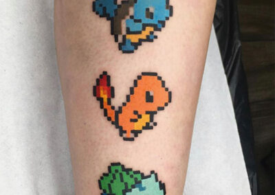 cartoon tattoo de pokemon