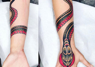 tatuajes en el brazo serpiente
