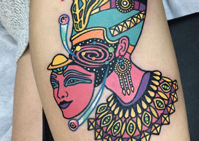tatuajes en la pierna faraona