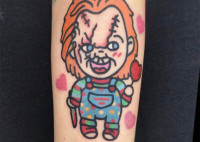 cartoon tattoo de chucky