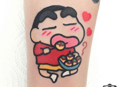 cartoon tattoo de shin chan