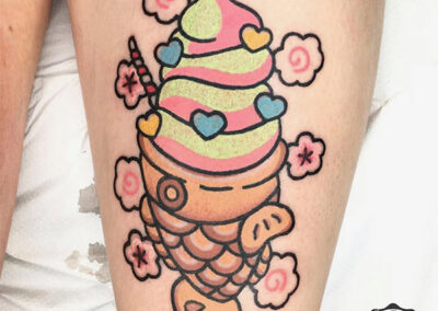 cartooon tattoo taiyaki | ClaraMCMurphy