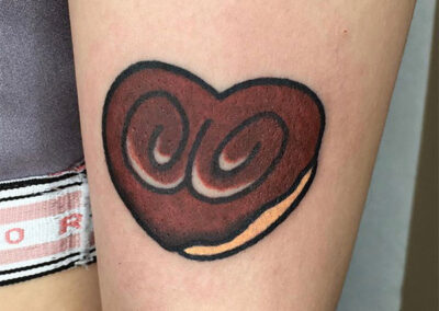 cartoon tattoo palmera de chocolate