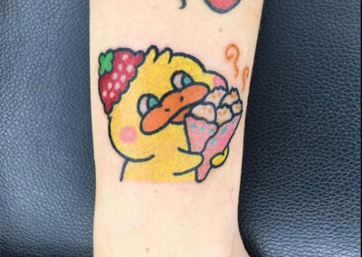 cartoon tattoo de pollito