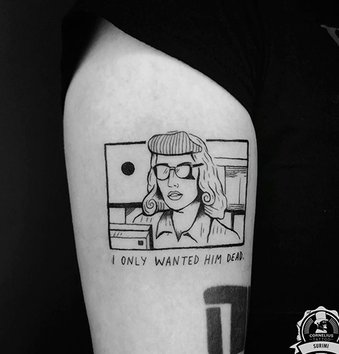 portrait tatto de mujer