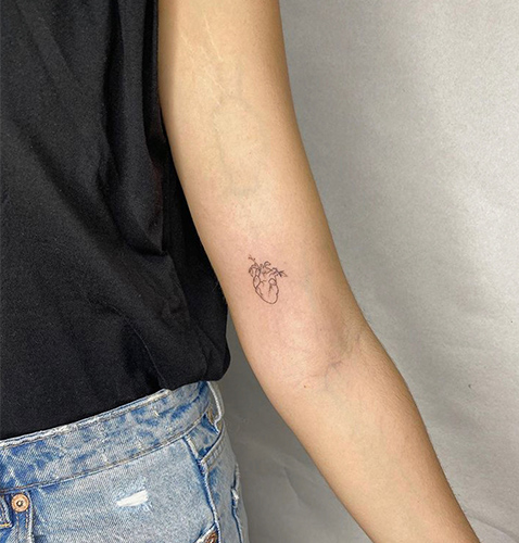 tatuajes pequeños de un corazón