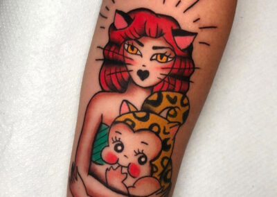 Cartoon tattoo para tatuarse en Madrid