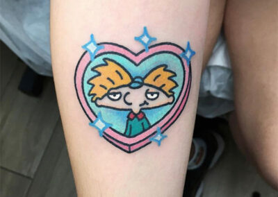 tatuajes pequeños de Cartoon tattoo