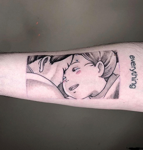 Tattoo anime en Cornelius Tattoo