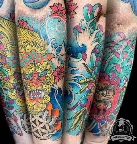 Tatuajes japonés de Parapa Tattoo