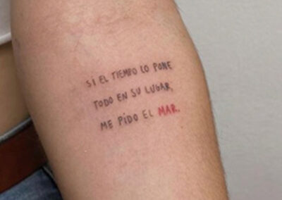 tatuajes de frases mar