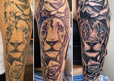 Tatuajes cover de un león