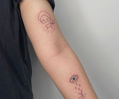 Fine line Tattoo en un brazo| Fine line Tattoo | Estilos de tatuaje | Cornelius Tattoo