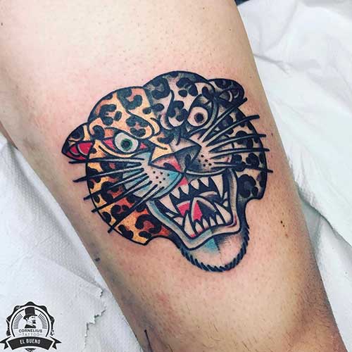 tatuaje de cara de tigre en el brazo | tatuajes brazo hombre | Cornelius Tattoo